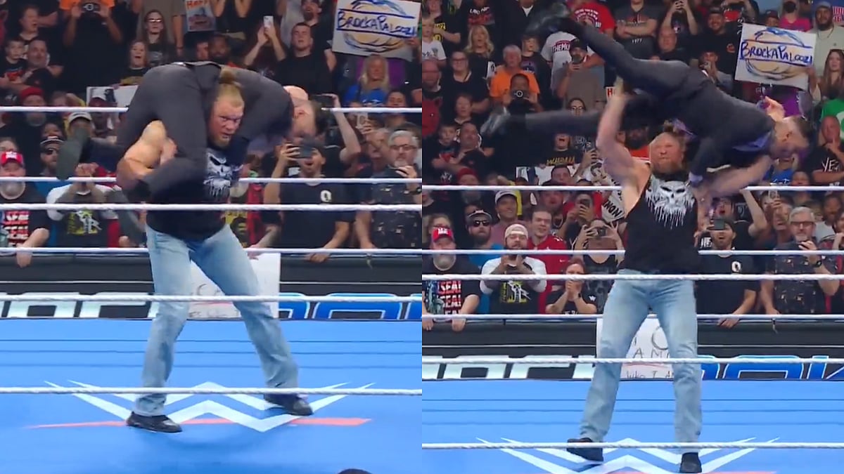 Brock Lesnar Attacks Corey Graves On WWE SmackDown, Hits Commentator With Two F5’s; Video